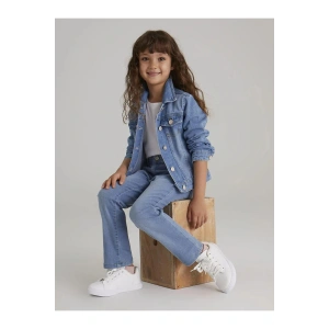 LCW Kids İndigo Kız Çocuk Jean Pantolon