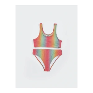 LCW Kids Karişik Hızlı Kuruyan UV Korumalı Kız Çocuk Bikini