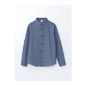 LCW Kids Keten Karışımlı Erkek Çocuk Gömlek