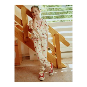 LCW Kids Kiraz Baskılı Kız Çocuk Jogger Eşofman Altı (W5)