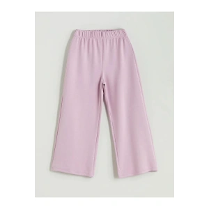 LCW Kids Lila Beli Lastikli Kız Çocuk Eşofman Altı