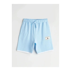 LCW Kids Mavi Beli Lastikli Erkek Çocuk Şort