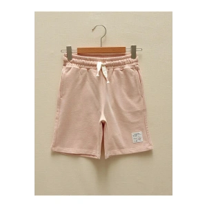 LCW Kids Pembe Beli Lastikli Kız Çocuk Şort