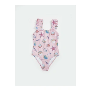 LCW Kids Pembe Hızlı Kuruyan Kız Çocuk Mayo