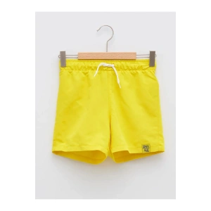 LCW Kids Sarı Beli Lastikli Basic Erkek Çocuk Deniz Şortu