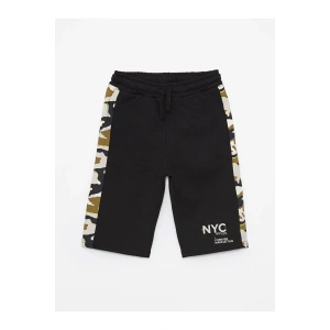 LCW Kids Siyah Beli Lastikli Baskılı Erkek Çocuk Roller