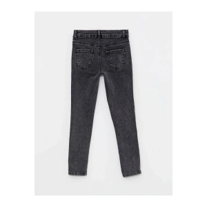 LCW Kids Siyah Skinny Fit Kız Çocuk Jean Pantolon