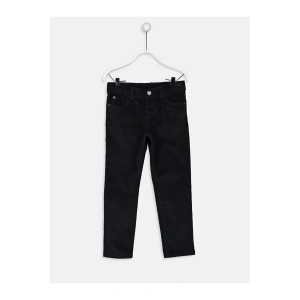LCW Kids Siyah Skinny Kadife Erkek Çocuk Pantolon