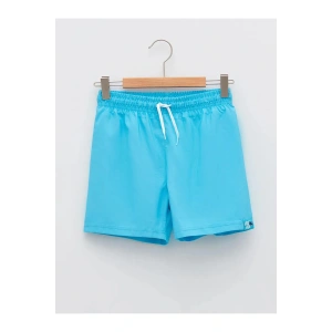 LCW Kids Turkuaz Beli Lastikli Basic Erkek Çocuk Deniz Şortu
