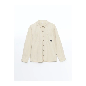 LCW Kids Uzun Kollu Keten Karışımlı Erkek Çocuk Gömlek