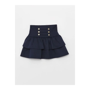 LCW Kids YENİ SEZON Beli Lastikli Katkat Kız Çocuk Etek