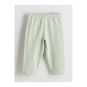 LCW Kids Yeşil Beli Lastikli 3/4 Boy Kız Çocuk Tayt