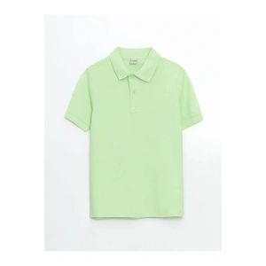 LCW Kids Yeşil Polo Yaka Erkek Çocuk Tişört