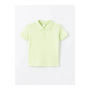 LCW Kids Yeşil Polo Yaka Kısa Kollu Basic Erkek Bebek Tişört