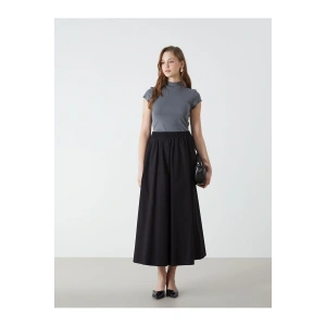 LCW Modest Beli Lastikli Kadın Kloş Etek