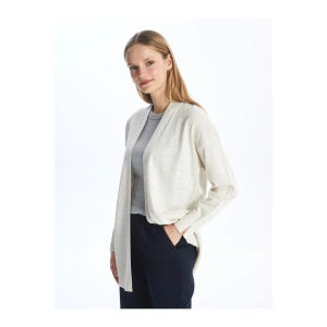 LCW Modest Şal Yaka Düz Uzun Kollu Kadın Triko Hırka (W4)