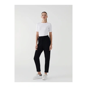 LCW Modest Siyah Beli Lastikli Kadın Eşofman Altı