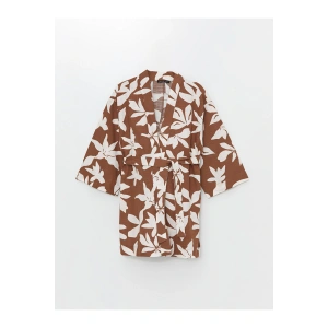 LCW Şal Yaka Çiçekli Uzun Kollu Hamile Kimono