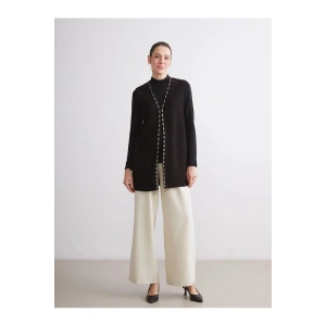 LCW V Yaka Desenli Kadın Triko Yelek (W5)