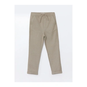 LCW Vision Bej Beli Lastikli Slim Fit Erkek Çocuk Pantolon