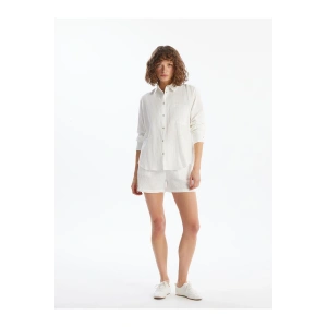 LCW Vision Beli Lastikli Dokulu Kadın Şort