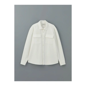 LCW Vision Regular Fit Uzun Kollu Erkek Gömlek Ceket