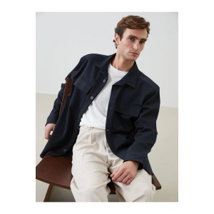 LCW Vision Regular Fit Uzun Kollu Erkek Gömlek Ceket
