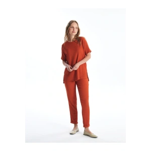 LCWAIKIKI Basic Kadın Beli Lastikli Düz Pantolon