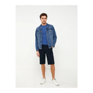 LCWAIKIKI Basic Rahat Kalıp Gabardin Erkek Bermuda Şort