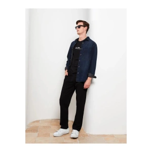 LCWAIKIKI Basic Siyah Rahat Kalıp Erkek Eşofman Altı