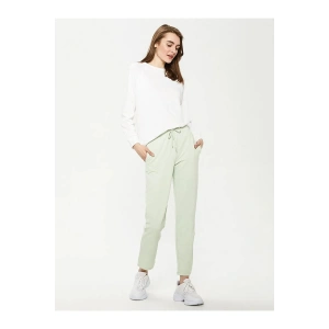 LCWAIKIKI Basic Yeşil Beli Lastikli Kadın Eşofman Alt