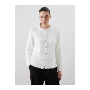 LCWAIKIKI Classic Bisiklet Yaka Kadın Triko Hırka (W5)