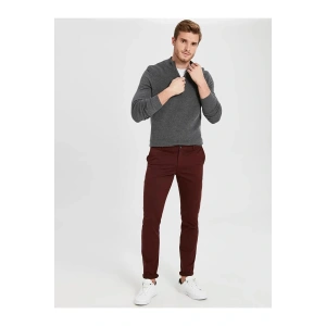 LCWAIKIKI Classic Bordo Chino Pantolon