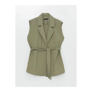 LCWAIKIKI Classic Kadın Kruvaze Yaka Düz Yelek