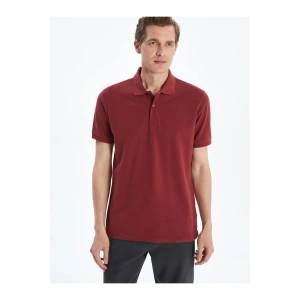 LCWAIKIKI Classic Kirmizi Polo Yaka Kısa Kollu Pike Erkek Tişört