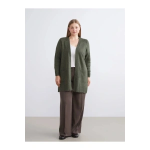 LCWAIKIKI Classic Şal Yaka Kadın Triko Hırka Büyük Beden