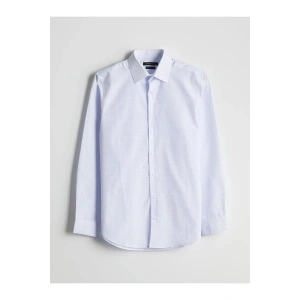 LCWAIKIKI Formal Mavi Regular Fit Uzun Kollu Poplin Erkek Gömlek