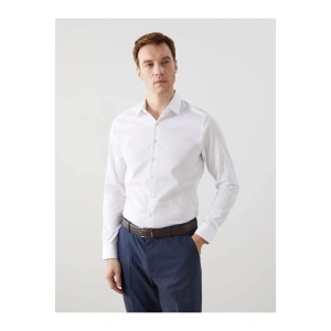 LCWAIKIKI Formal Slim Fit Uzun Kollu Gabardin Erkek Gömlek-9
