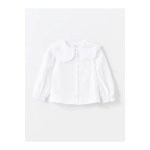 Lcwk Bebe Yaka Uzun Kollu Basic Kız Çocuk Gömlek