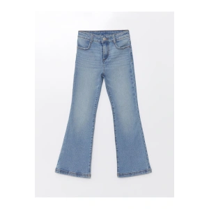 Lcwk Beli Ayarlanabilir Lastikli Kız Çocuk Jean Pantolon