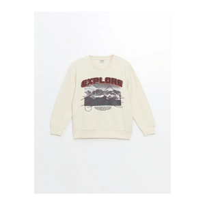 LCWK Bisiklet Yaka Erkek Çocuk Kalın Sweatshirt