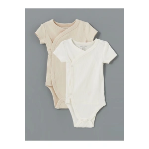 Lcwk Bisiklet Yaka Kız Bebek Çıtçıtlı Body 2li