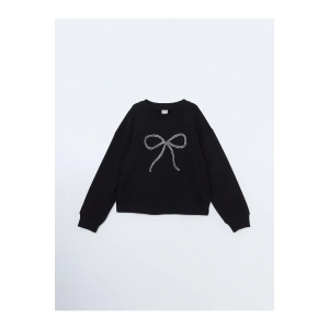 LCWK Bisiklet Yaka Kız Çocuk Sweatshirt