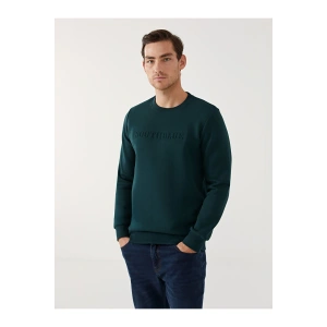 LCWK Bisiklet Yaka Uzun Kollu Erkek Sweatshirt