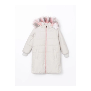 Lcwk Kapüşonlu Kız Çocuk Kaban