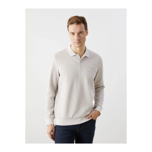 Lcwk Polo Yaka Uzun Kollu Erkek Sweatshirt