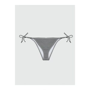 Mavi Brazilian Çizgili Kadın Bikini Altı