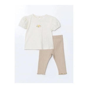 Nakışlı Kız Bebek Tişört Ve Eşofman Altı 2li (S5)