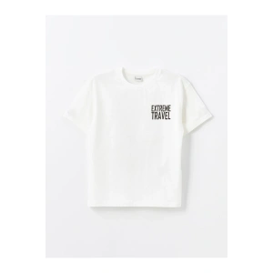 Oversize Bisiklet Yaka Erkek Çocuk Tişört