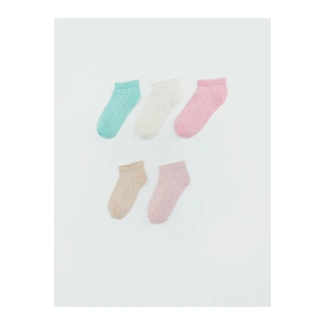 Pembe Basic Kız Bebek Patik Çorap 5li